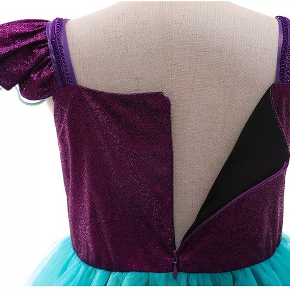 Luxury Costume Ariel Sparkly Dress - Picture 4 of 5